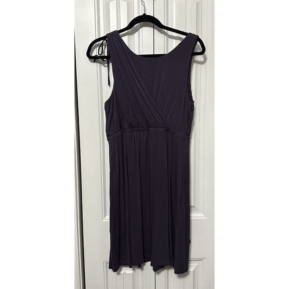 SOMA Dress Women's Purple Wrap Sleeveless Size Medium - Picture 6 of 9